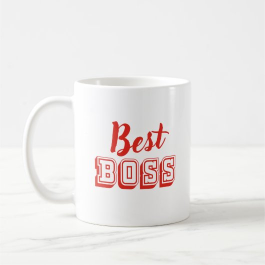 Beste Boss-ontwerp Koffiemok (Links)