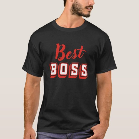 Beste Boss-ontwerp T-shirt (Voorkant)
