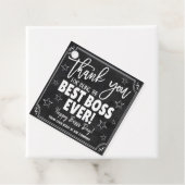 Beste boss ooit Dank je cadeau Label (In situ)