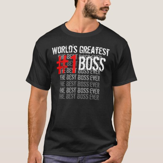 Beste boss, ooit het grootst boss Moderne Boss Gru T-shirt (Voorkant)