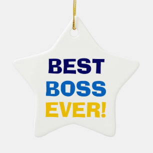 BESTE BOSS OOIT! KERAMISCH ORNAMENT