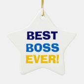 BESTE BOSS OOIT! KERAMISCH ORNAMENT (Achterkant)