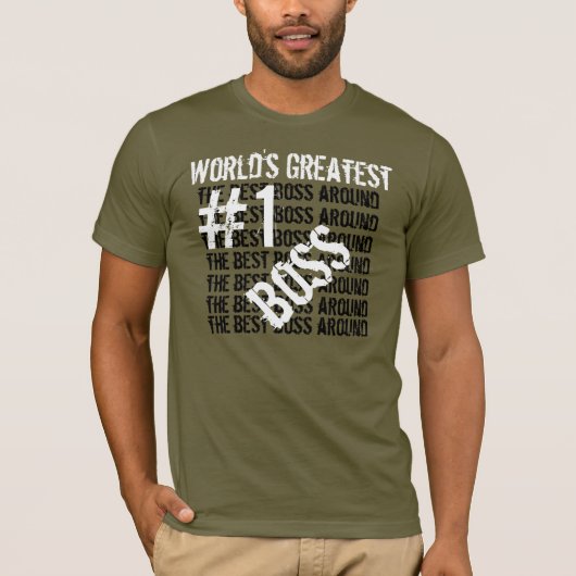 Beste boss, ooit 's werelds grootste bays #1 boss t-shirt (Voorkant)