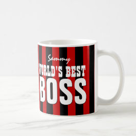 Beste BOSS Red Stripes V11B3 ter wereld Koffiemok