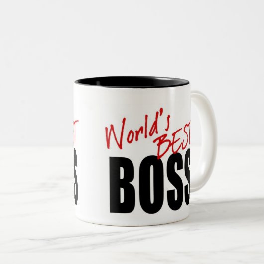 BESTE BOSS VAN DE WERELD - mok (Voorkant rechts)
