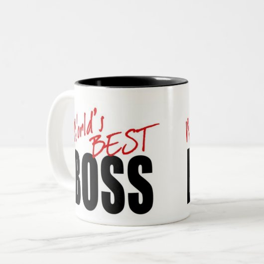 BESTE BOSS VAN DE WERELD - mok (Voorkant links)