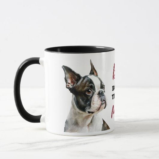 Beste Boston Terrier-hondmoeder Mok (Links)