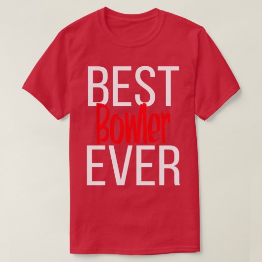 Beste Bowler ooit 4 T-shirt (Design voorkant)