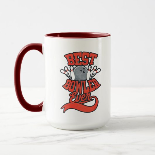 Beste Bowler ooit Bowling Fan Mok (Links)