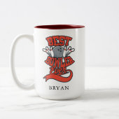 Beste Bowler ooit Bowling Specialized Novelty Tweekleurige Koffiemok (Links)