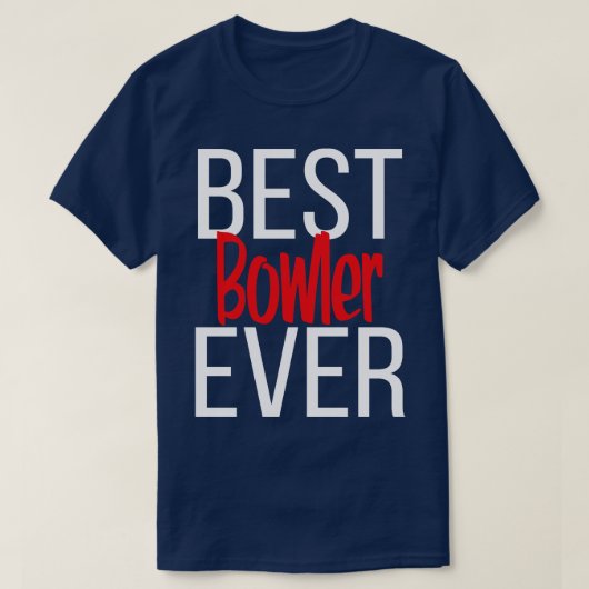 Beste Bowler ooit T-shirt (Design voorkant)