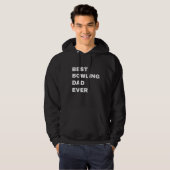 Beste bowling papa ooit hoodie (Voorkant volledig)