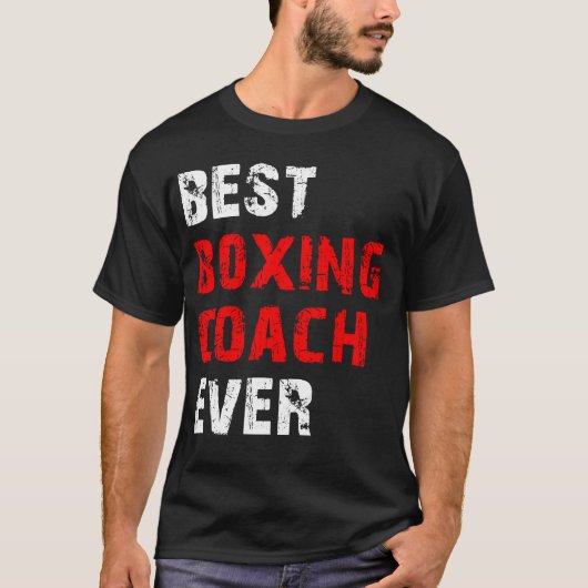 beste boxcoach ooit t-shirt (Voorkant)