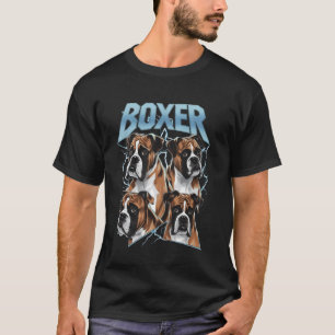 Beste Boxer Hond Papa Heavy Metal Hond Mama Onweer T-shirt