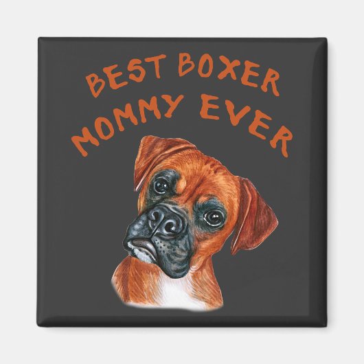 Beste Boxer mama ooit Magneet (Voorkant)
