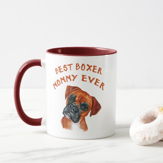 Beste Boxer mama ooit Mok (Met donut)