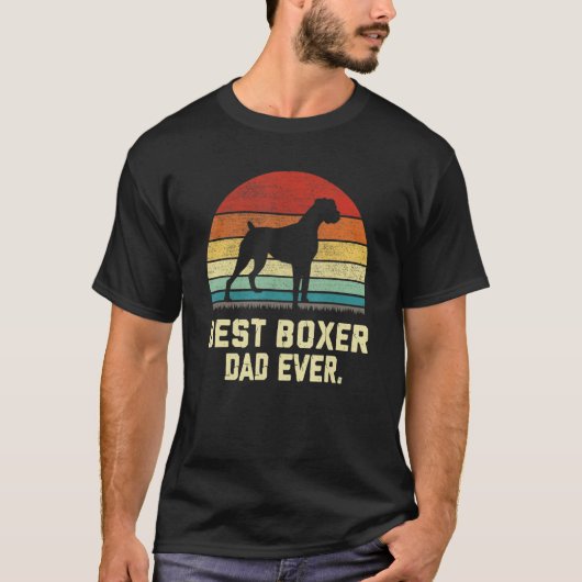  beste Boxer-pap ooit-hond T-shirt (Voorkant)
