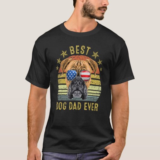 Beste Boxer-pap ooit hond T-shirt (Voorkant)