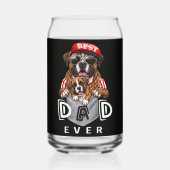 Beste Boxer Vader Ooit Blikvorm Glas (Voorkant)