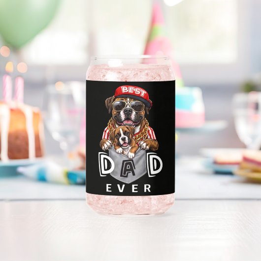 Beste Boxer Vader Ooit Blikvorm Glas (Insitu (Verjaardag))
