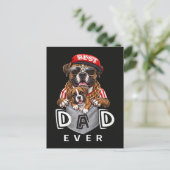Beste Boxer Vader Ooit Briefkaart (Staand voorkant)