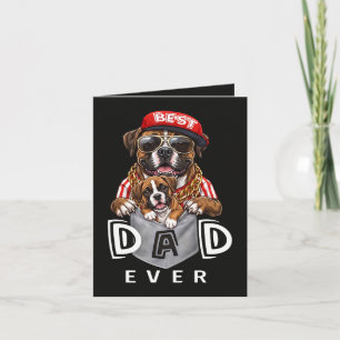 Beste Boxer Vader Ooit Feestdagen Kaart