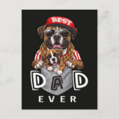 Beste Boxer Vader Ooit Feestdagenkaart (Voorkant)
