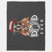 Beste Boxer Vader Ooit Fleece Deken (Voorkant)