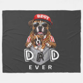 Beste Boxer Vader Ooit Fleece Deken (Voorkant (Horizontaal))