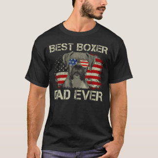 Beste Boxer Vader Ooit Hond Liefhebber Amerikaans T-shirt
