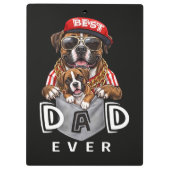 Beste Boxer Vader Ooit Klembord (Achterkant)