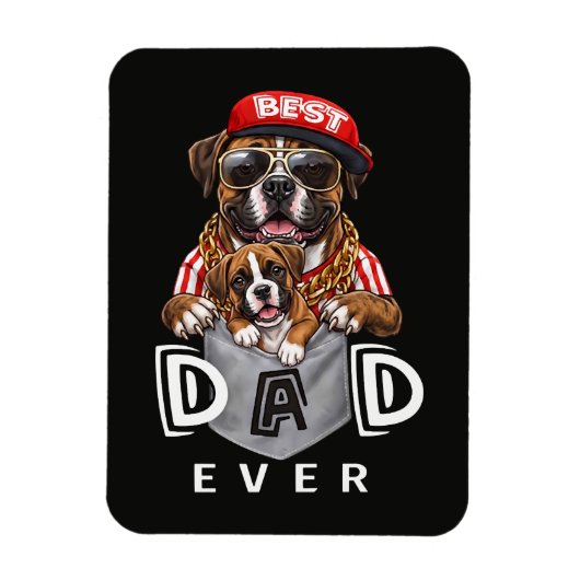 Beste Boxer Vader Ooit Magneet (Verticaal)