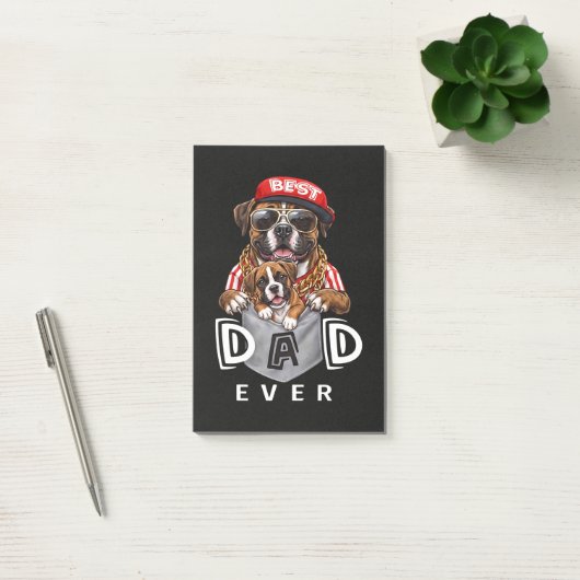 Beste Boxer Vader Ooit Post-it® Notes (Kantoor)