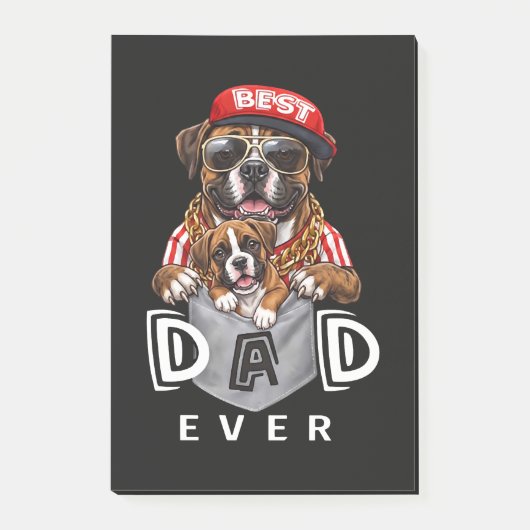 Beste Boxer Vader Ooit Post-it® Notes (Voorkant)