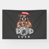 Beste Boxer Vader Ooit Spandoek (Horizontaal)