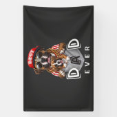 Beste Boxer Vader Ooit Spandoek (Verticaal)