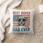 Beste Boxer Vader Ooit Vintage Hond Kussen (Deken)