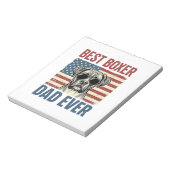 Beste Boxer Vader Ooit Vintage Hond Notitieblok (Linkerzijde)