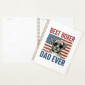 Beste Boxer Vader Ooit Vintage Hond Planner (Display)