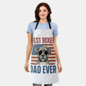 Beste Boxer Vader Ooit Vintage Hond Schort (Gedragen)