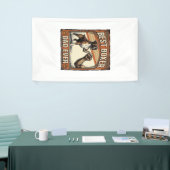 Beste Boxer Vader Ooit Vintage Honden Vader Spandoek (Beurs)