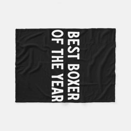 Beste Boxer Van Het Jaar Fleece Deken (Voorkant (Horizontaal))