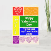 Beste Boyvriend LGBT Pride Thleed Valentijn Card Kaart (Voorkant)
