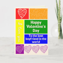 Beste Boyvriend LGBT Pride Thleed Valentijn Card
