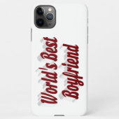 Beste Boyvriend met bogundy tekst iPhone case iPhone Hoesje (Achterkant)