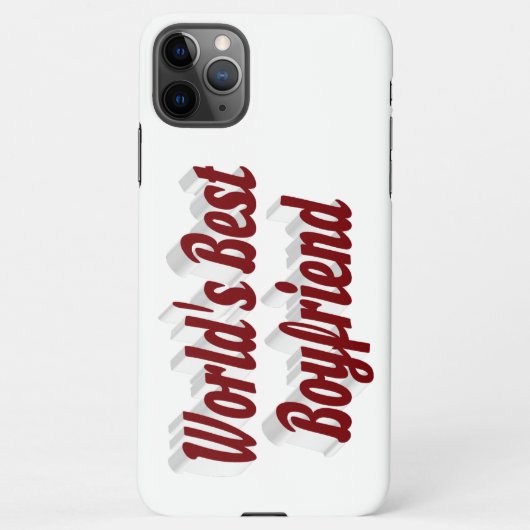 Beste Boyvriend met bogundy tekst iPhone case iPhone Hoesje (Achterkant)