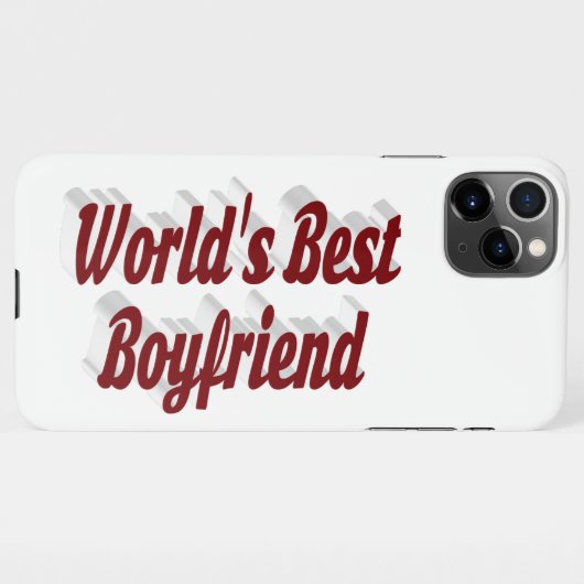 Beste Boyvriend met bogundy tekst iPhone case iPhone Hoesje (Achterkant horizontaal)