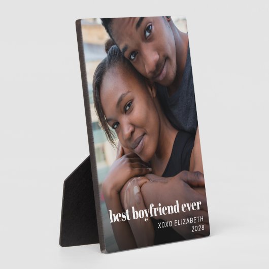 Beste Boyvriend ooit foto Fotoplaat (Zijkant)