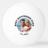 Beste Boyvriend ooit foto Pingpongbal (Achterkant)