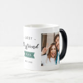 Beste Boyvriend ooit koudste Bae Couple Foto Magische Mok (Voorkant rechts)